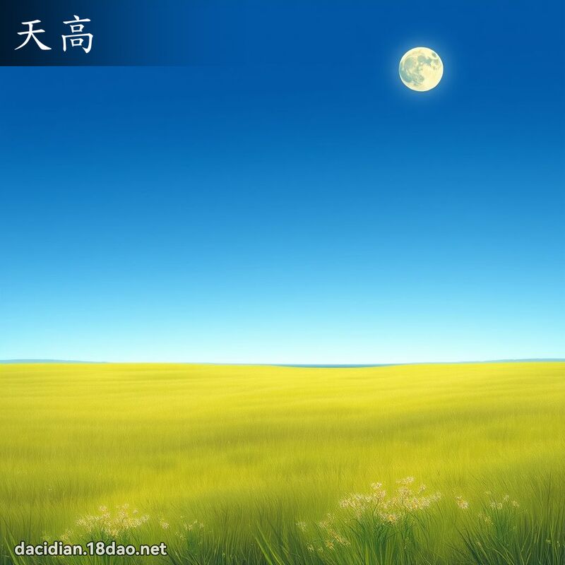 天高 - 國語大辭典配圖