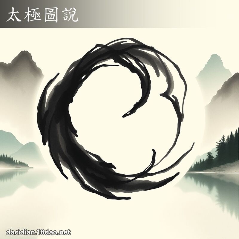 太極圖說 - 國語大辭典配圖