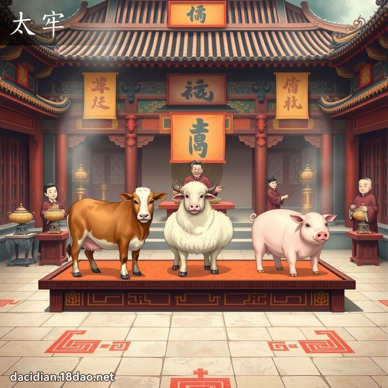 太牢 - 國語大辭典配圖