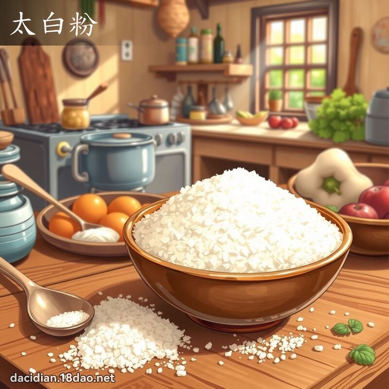 太白粉 - 國語大辭典配圖