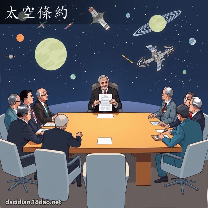 太空条约 - 国语大辞典配图