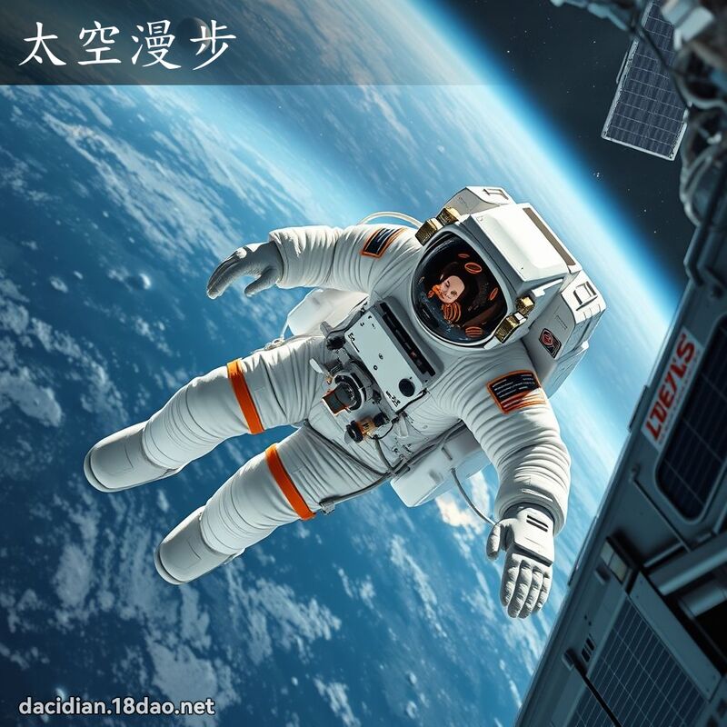 太空漫步 - 国语大辞典配图
