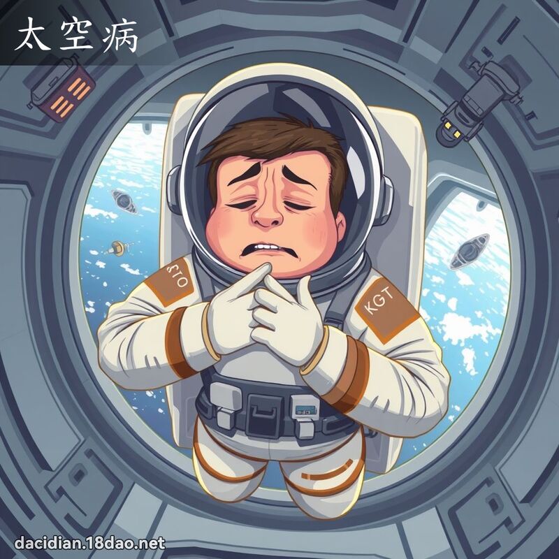太空病 - 国语大辞典配图