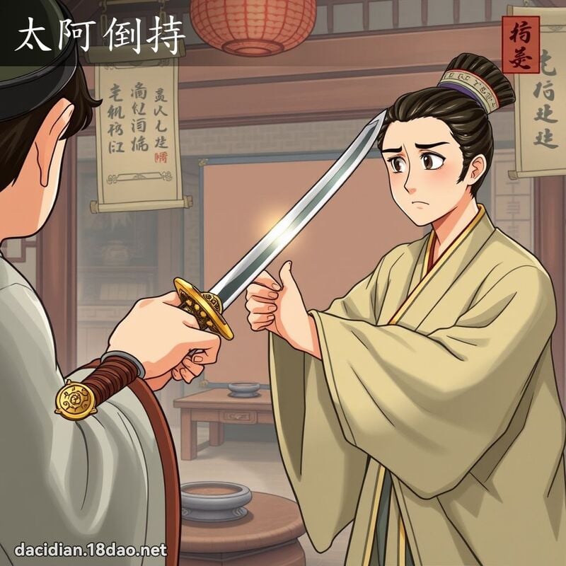 太阿倒持 - 国语大辞典配图
