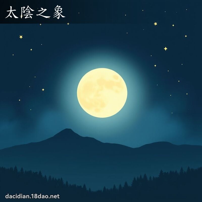 太陰之象 - 國語大辭典配圖
