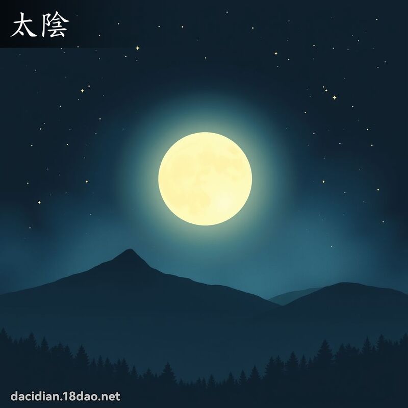 太陰 - 國語大辭典配圖