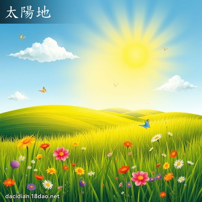 太陽地 - 國語大辭典配圖