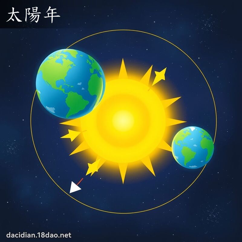 太阳年 - 国语大辞典配图
