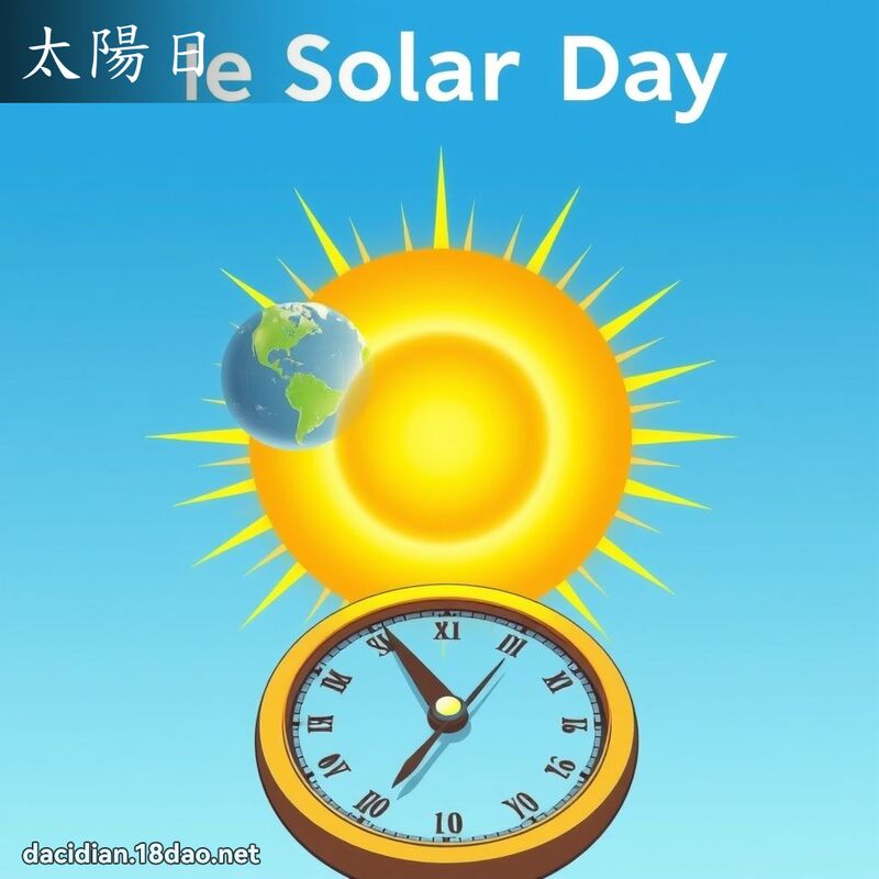 太阳日 - 国语大辞典配图