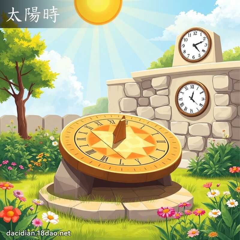 太陽時 - 國語大辭典配圖