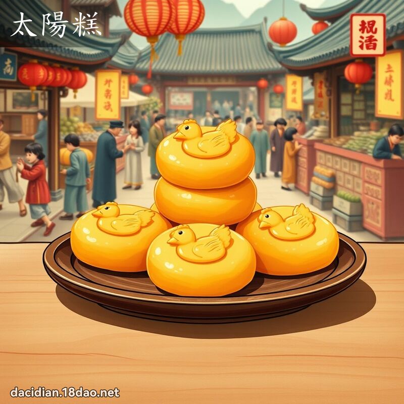 太阳糕 - 国语大辞典配图