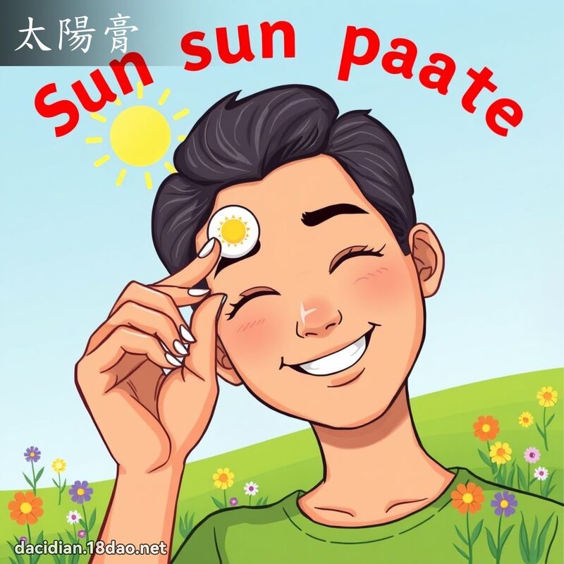 太阳膏 - 国语大辞典配图