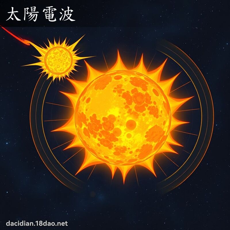 太陽電波 - 國語大辭典配圖