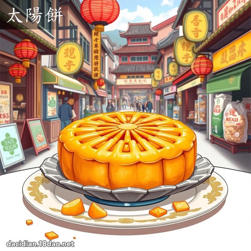 太陽餅 - 國語大辭典配圖