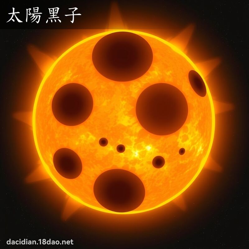 太阳黑子 - 国语大辞典配图