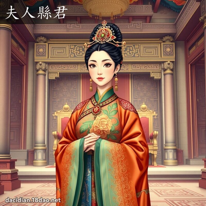 夫人县君 - 国语大辞典配图