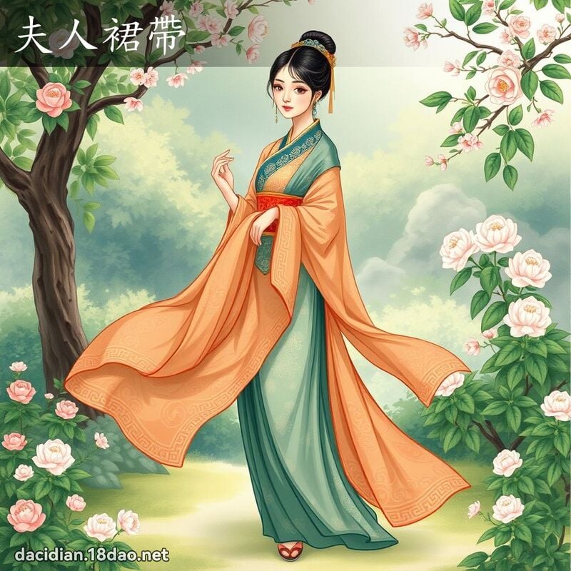 夫人裙帶 - 國語大辭典配圖