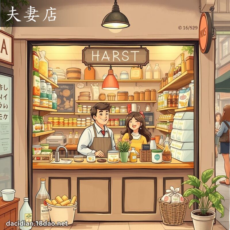 夫妻店 - 国语大辞典配图