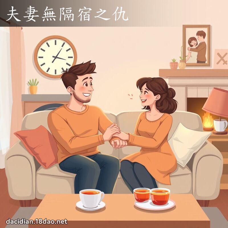 夫妻无隔宿之仇 - 国语大辞典配图