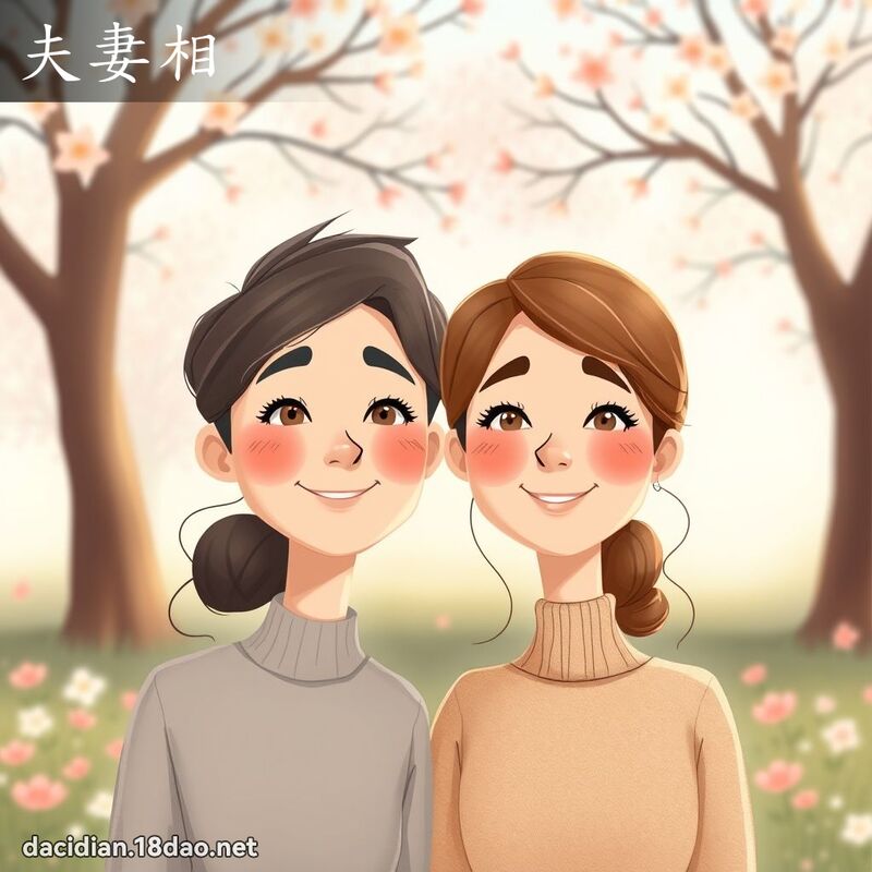 夫妻相 - 國語大辭典配圖