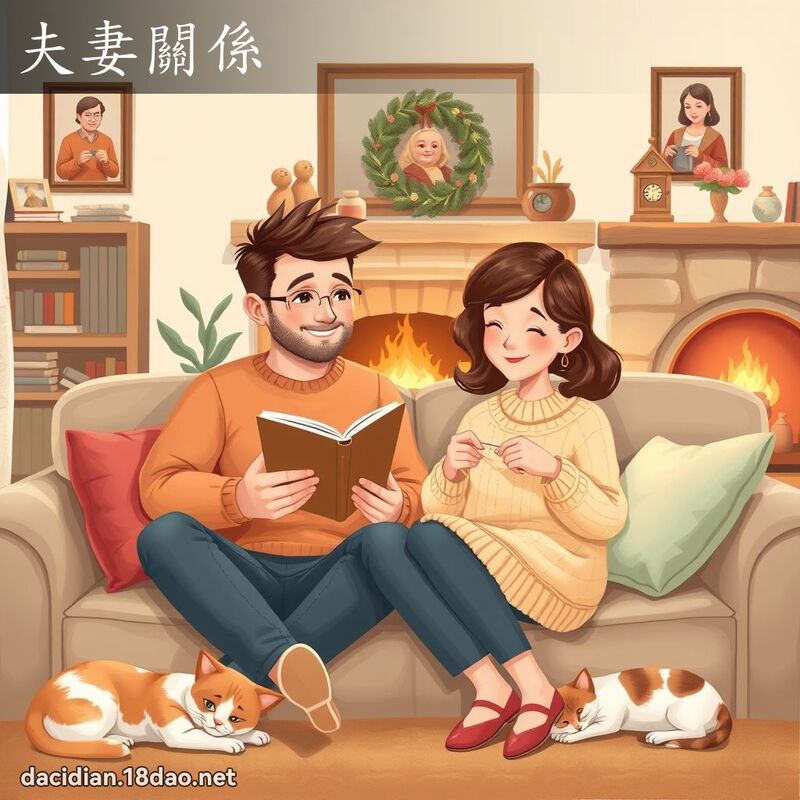 夫妻關係 - 國語大辭典配圖