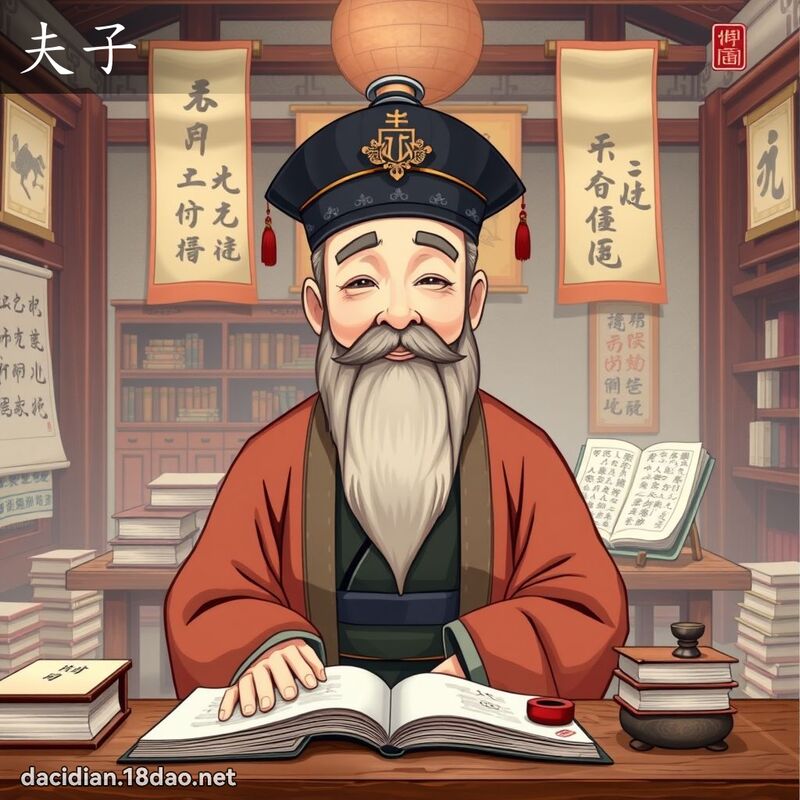 詞語: 夫子 (多意詞)