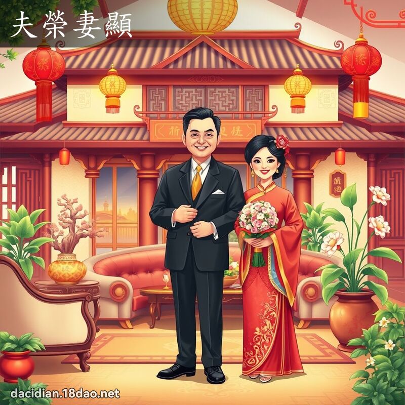 夫榮妻顯 - 國語大辭典配圖