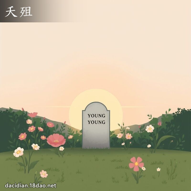 夭殂 - 国语大辞典配图