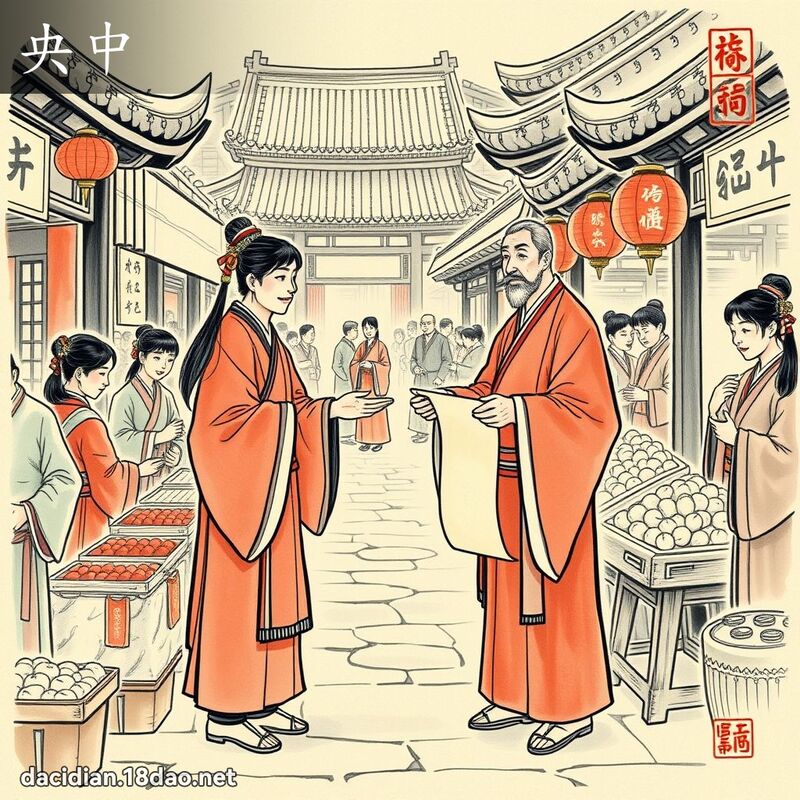 央中 - 国语大辞典配图