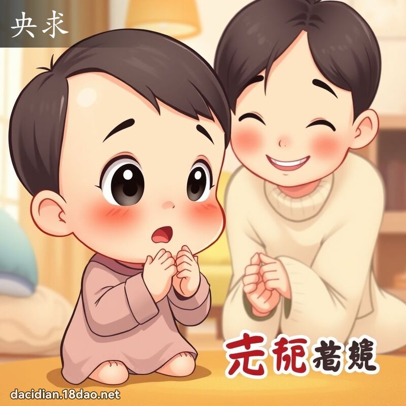 央求 - 国语大辞典配图