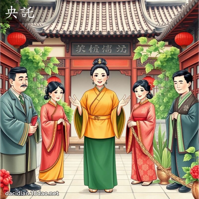 央託 - 國語大辭典配圖