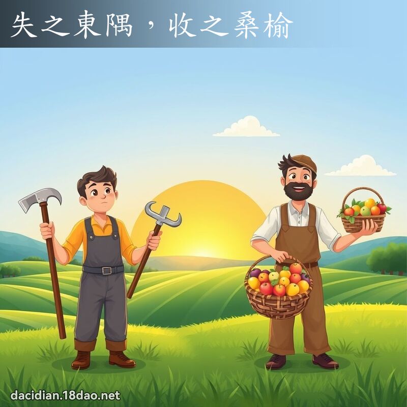 失之東隅，收之桑榆 - 國語大辭典配圖