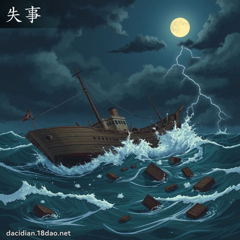 失事 - 國語大辭典配圖