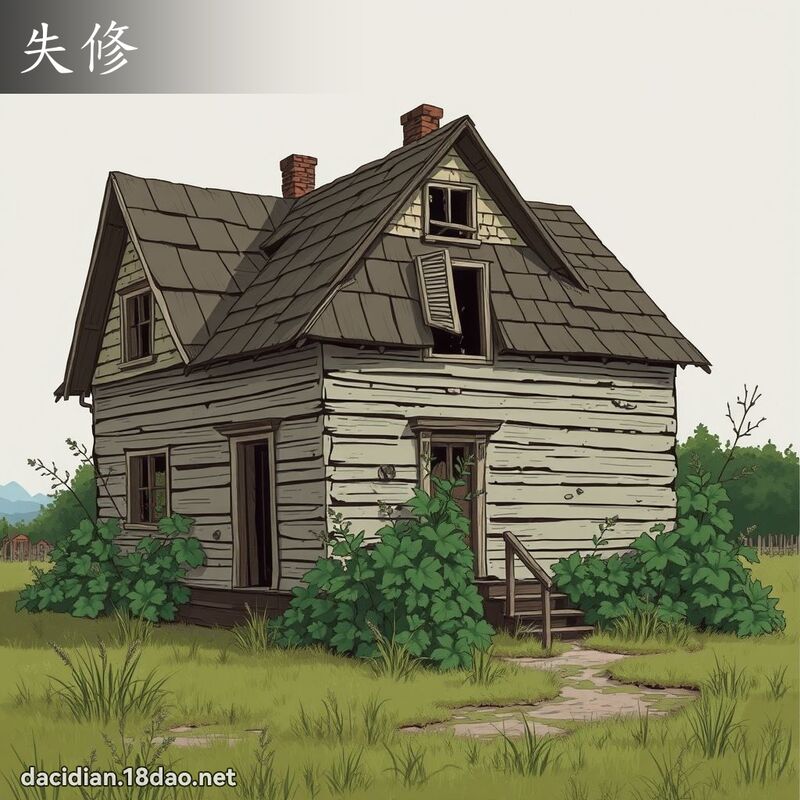 失修 - 國語大辭典配圖
