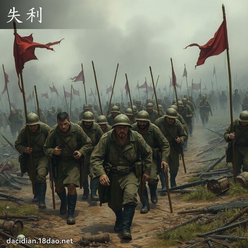 失利 - 国语大辞典配图