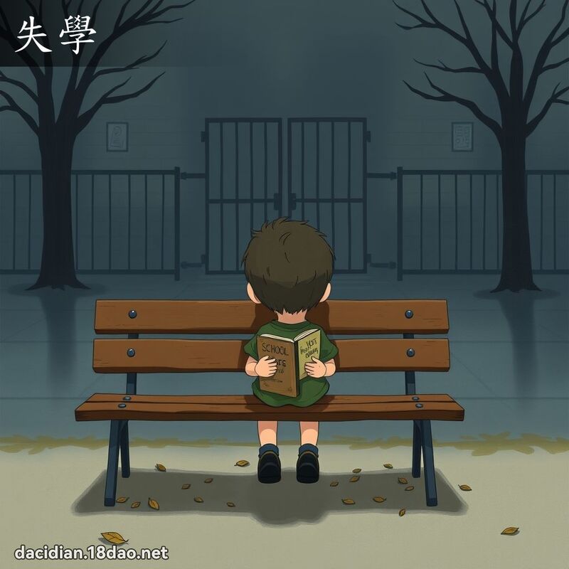 失学 - 国语大辞典配图