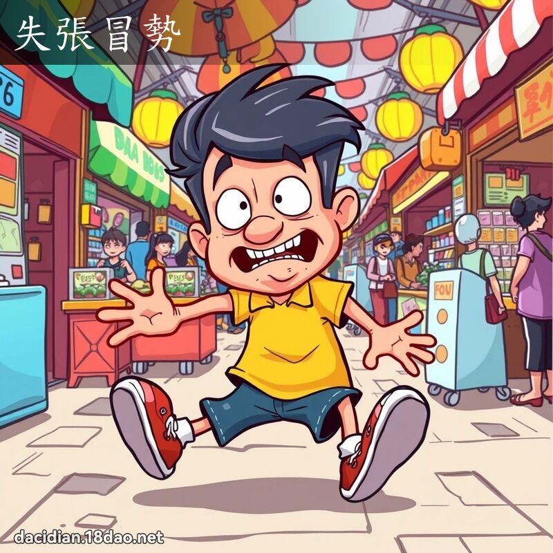 失張冒勢 - 國語大辭典配圖