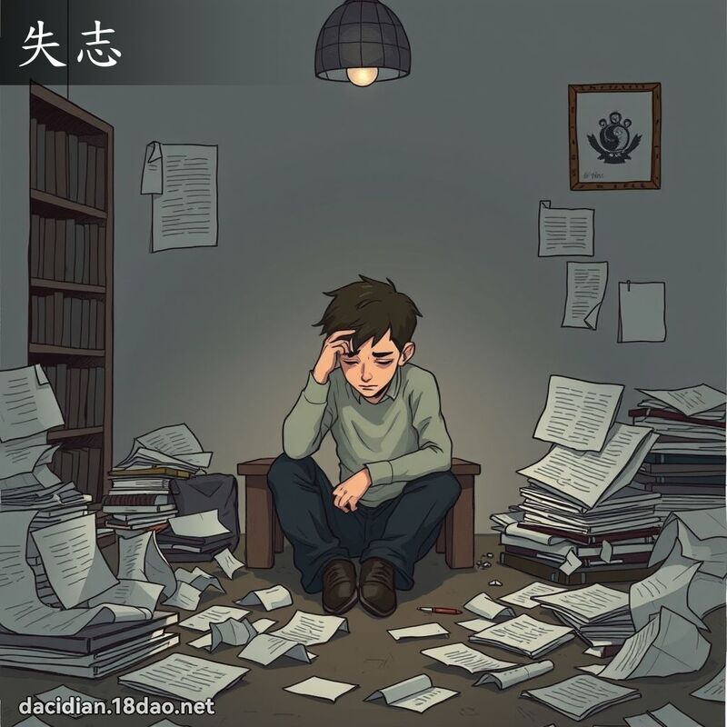 失志 - 国语大辞典配图