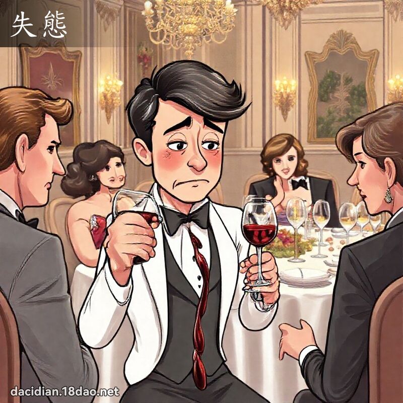 失態 - 國語大辭典配圖