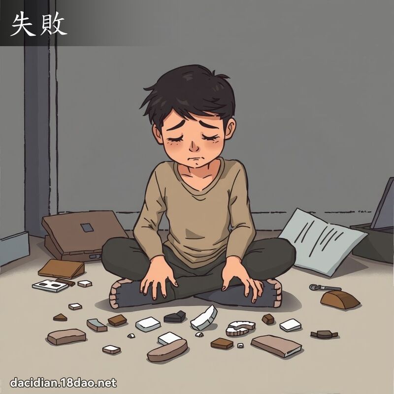 失败 - 国语大辞典配图