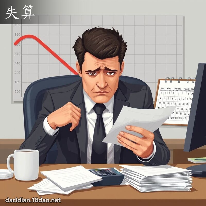 失算 - 國語大辭典配圖