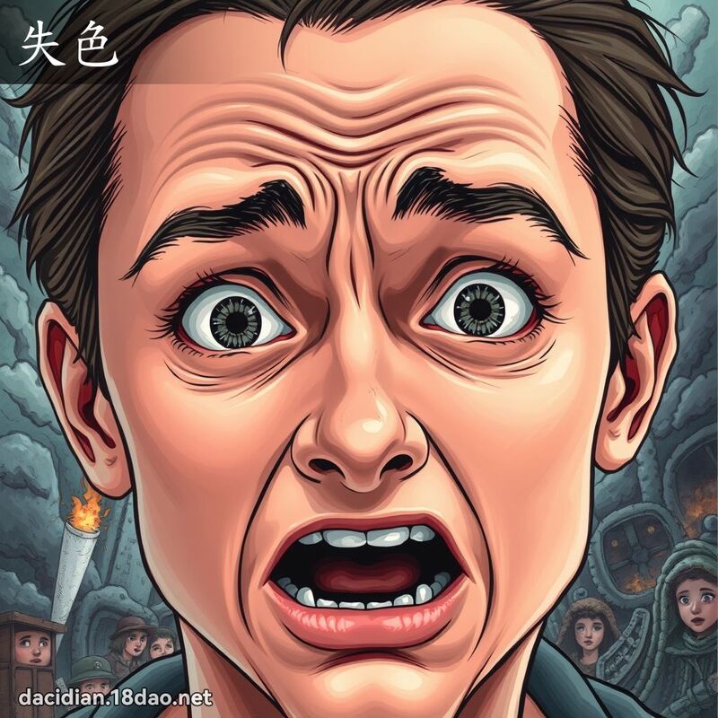 失色 - 国语大辞典配图