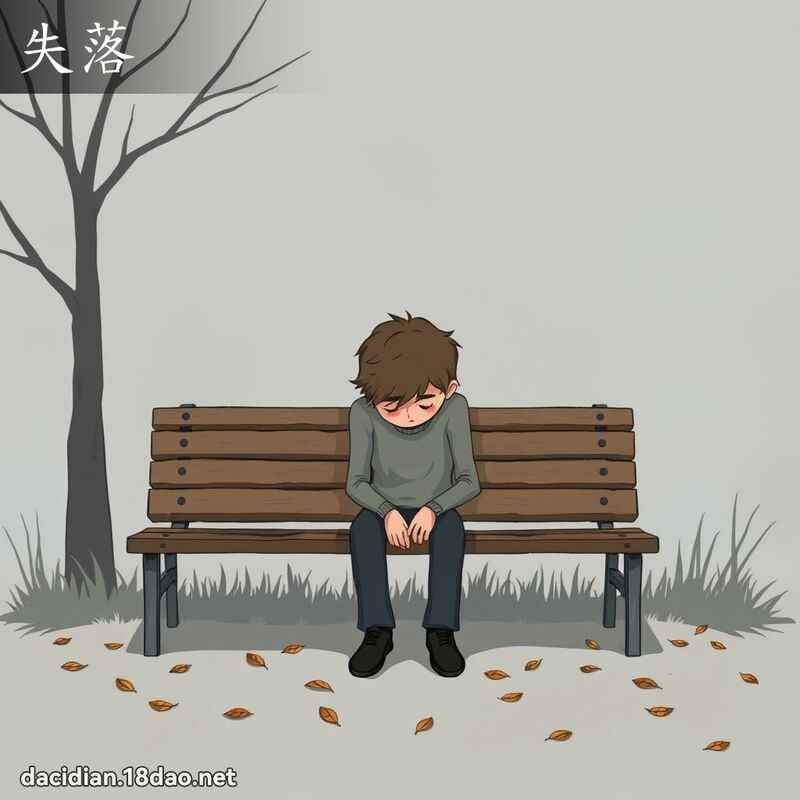 失落 - 国语大辞典配图
