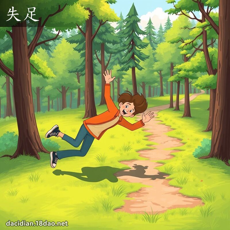 失足 - 國語大辭典配圖