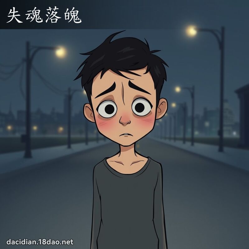 失魂落魄 - 國語大辭典配圖