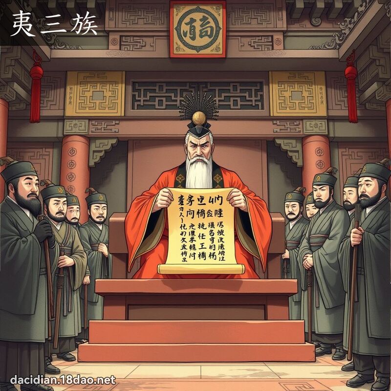 夷三族 - 國語大辭典配圖