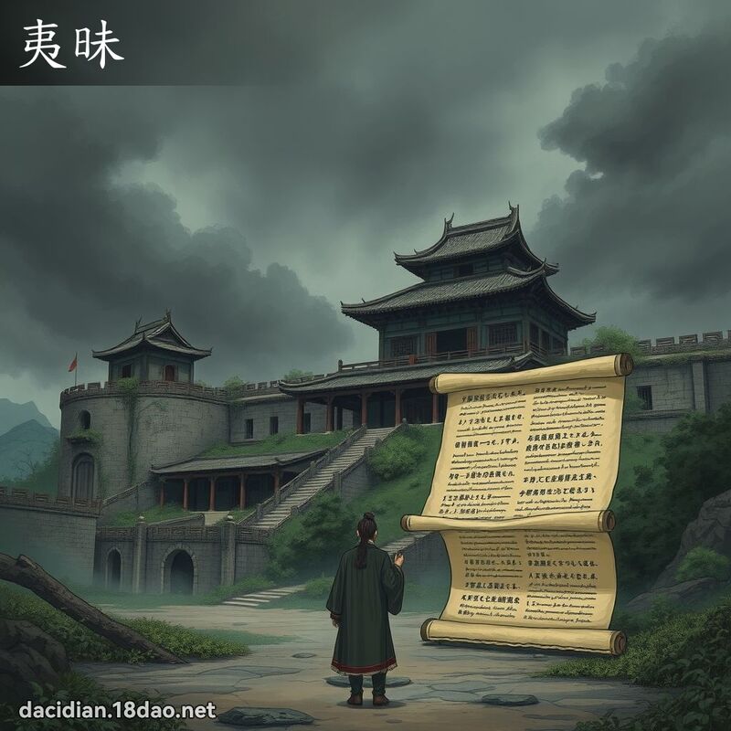 夷昧 - 国语大辞典配图