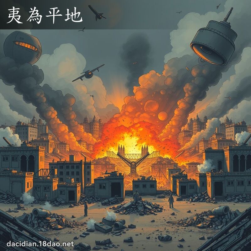 夷為平地 - 國語大辭典配圖