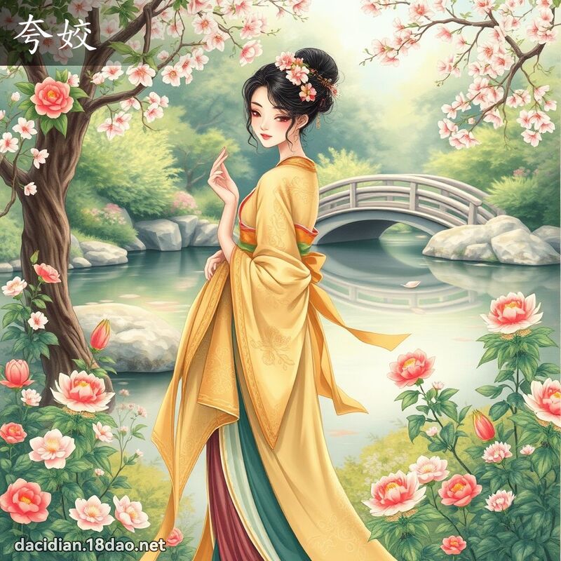 夸姣 - 国语大辞典配图