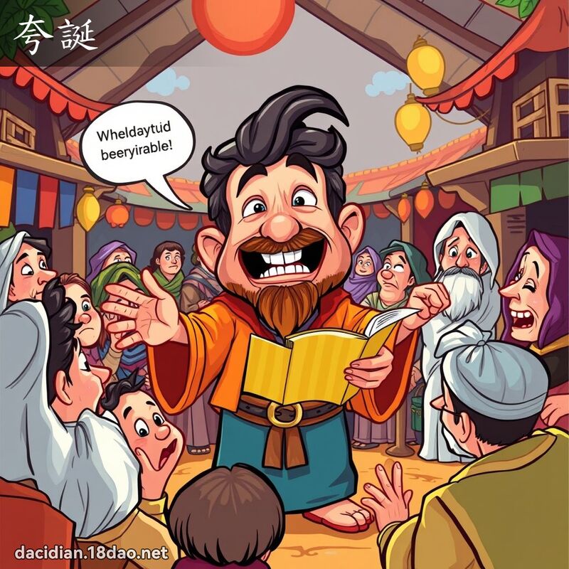 夸誕 - 國語大辭典配圖